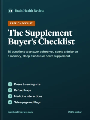 Cover of The Supplement Buyer's Checklist (free PDF)